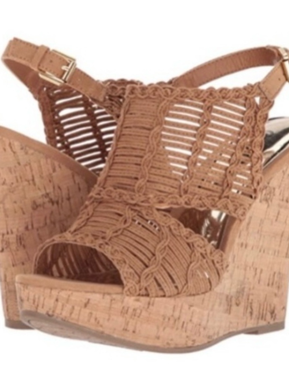 TAN BELLINI WEDGE SANDAL (size 10)